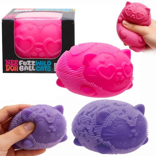 Needoh fuzz ball - wild, cats