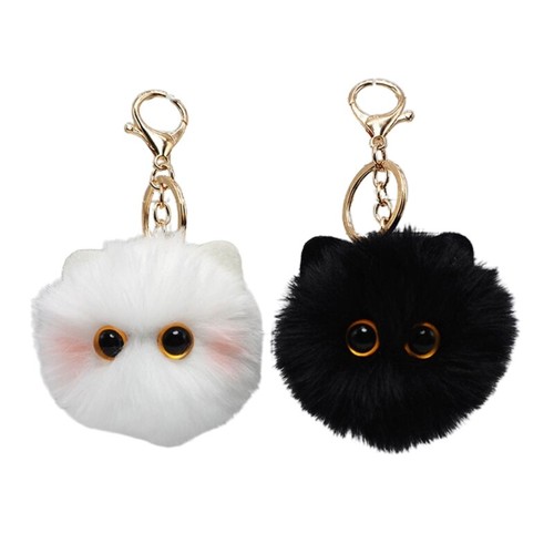Plush cat pendant - plush,