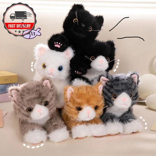 Realistic kitten plush toy - plush, –