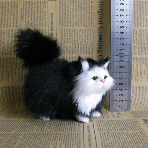Cute realistic cat plush - cute,