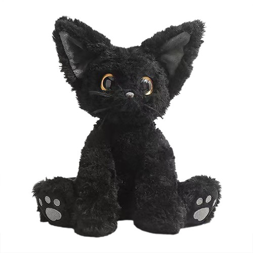 Cat plush cute black - plush,