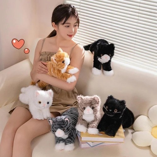 Realistic kitten plush toy - plush,