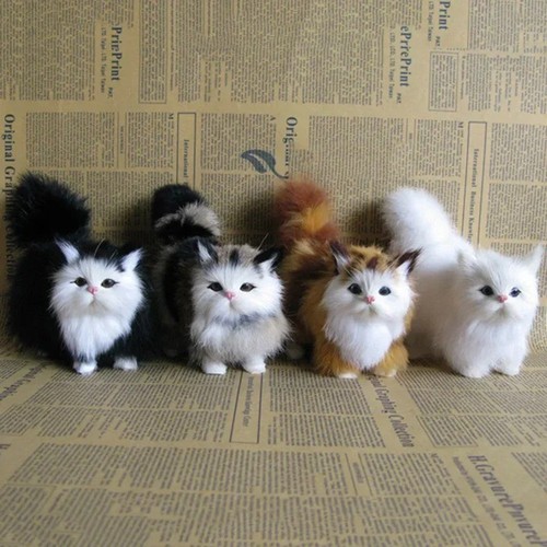 Realistic plush kitten soft - realistic,