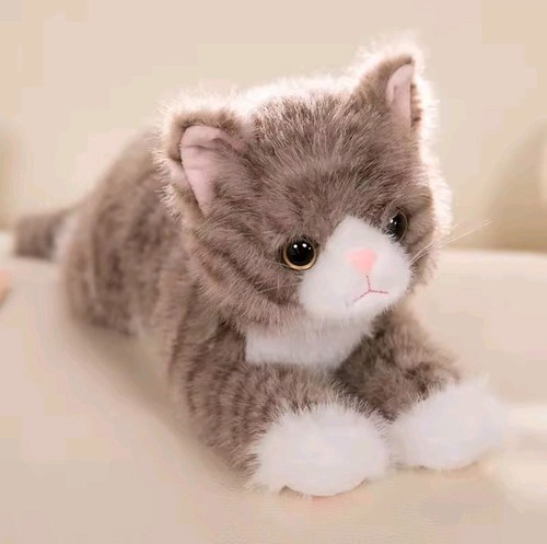 Cute realistic kitten plush - realistic,